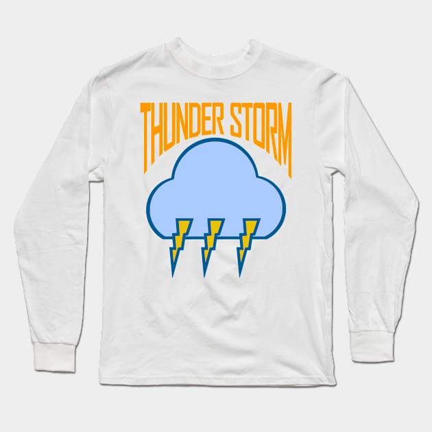 THUNDERSTORM Long Sleeve T-Shirt by Tees4Chill